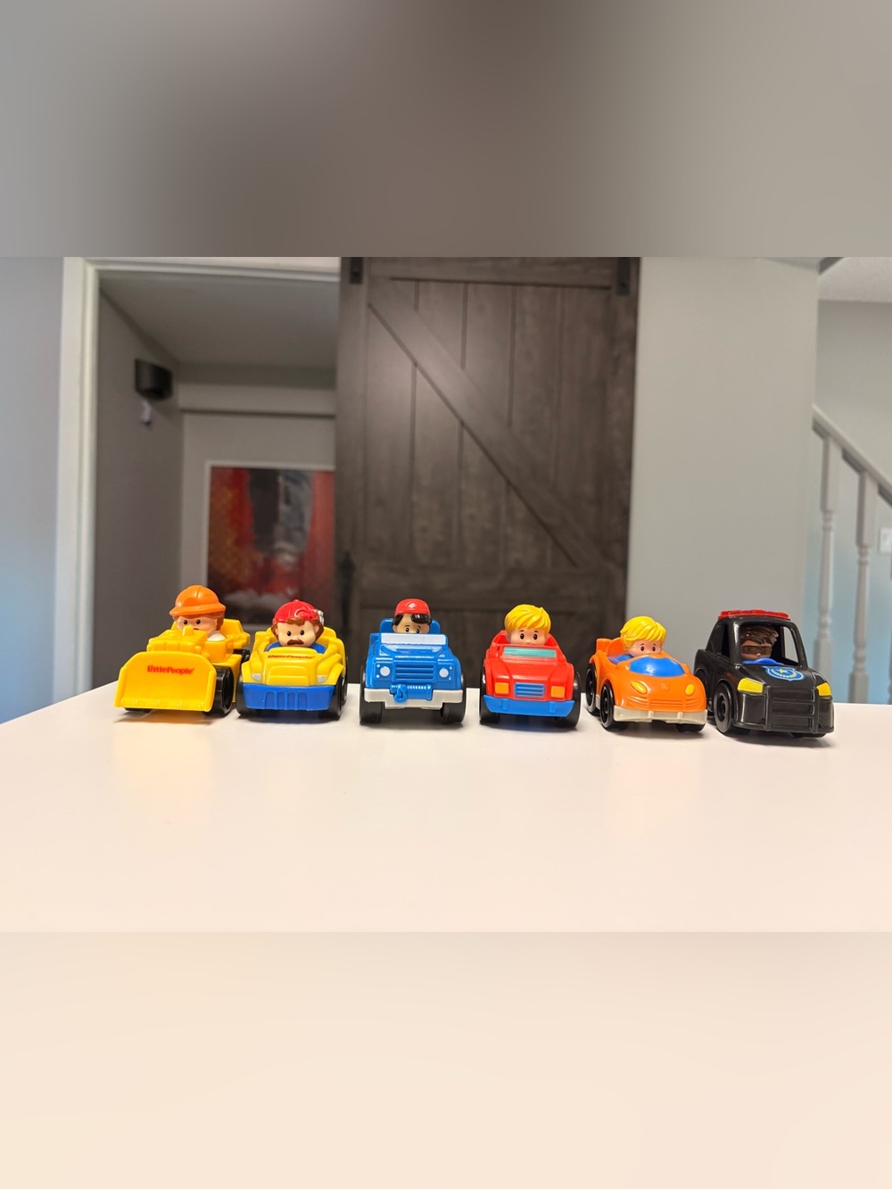 Fisher Price Little People assorted wheelies lot of 6